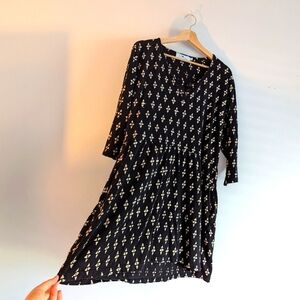 Plus size, Fair Trade, hand block printed, hand sewn Dress 100% Organic Cotton
